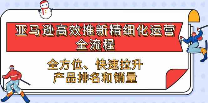 亚马逊高效推新精细化运营全流程,全方位、快速 拉升产品排名和销量-九才资源网