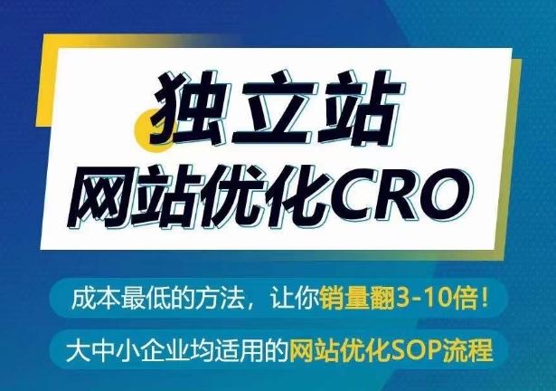 独立站网站优化CRO,成本最低的方法,让你销量翻3-10倍-九才资源网