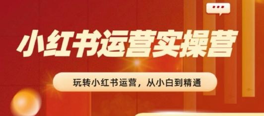 2024小红书运营实操营,从入门到精通,完成从0~1~100