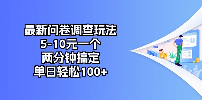 (10606期)最新问卷调查玩法,5-10元一个,两分钟搞定,单日轻松100+-九才资源网