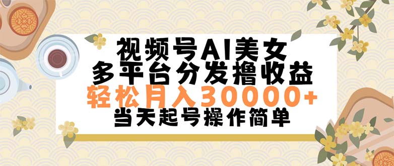 (11684期)视频号AI美女,轻松月入30000+,操作简单轻松上手-九才资源网