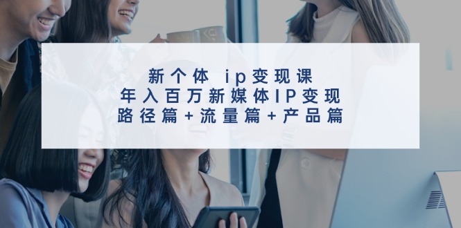 (11971期)新个体 ip变现课,年入百万新媒体IP变现,路径篇+流量篇+产品篇-九才资源网