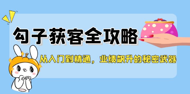 从入门到精通,勾子获客全攻略,业绩飙升的秘密武器-九才资源网