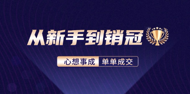 (12383期)从新手到销冠:精通客户心理学,揭秘销冠背后的成交秘籍-九才资源网