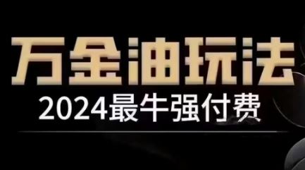 2024最牛强付费,万金油强付费玩法,干货满满,全程实操起飞-九才资源网