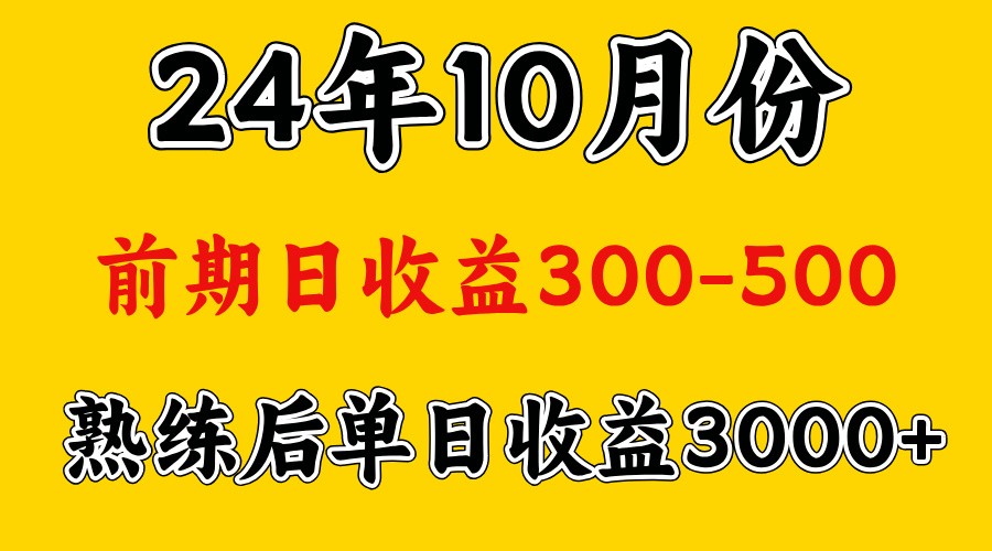 高手是怎么赚钱的.前期日收益500+熟练后日收益3000左右-九才资源网