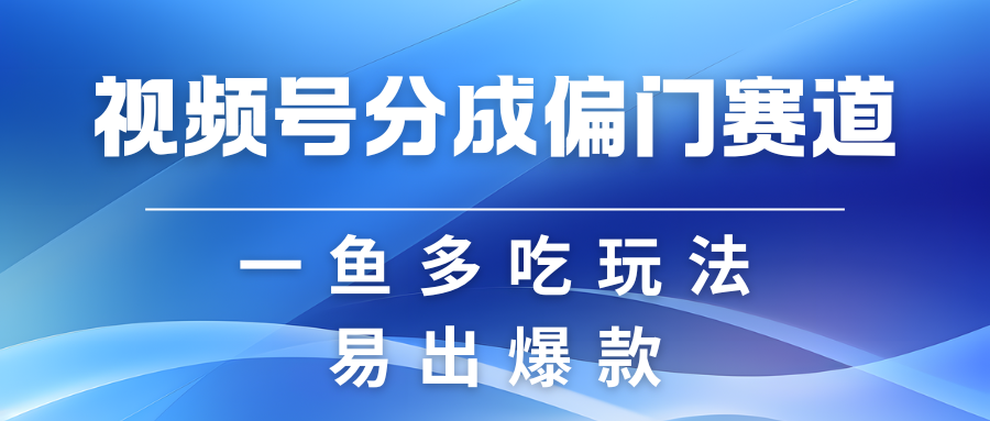 视频号创作者分成计划偏门类目,容易爆流,实拍内容简单易做-九才资源网