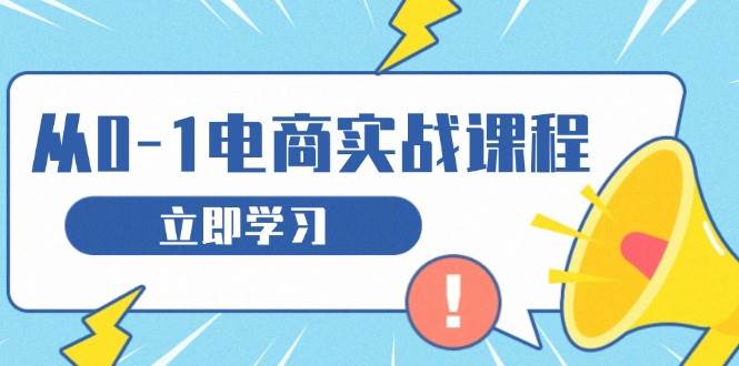(13594期)从零做电商实战课程,教你如何获取访客、选品布局,搭建基础运营团队-九才资源网