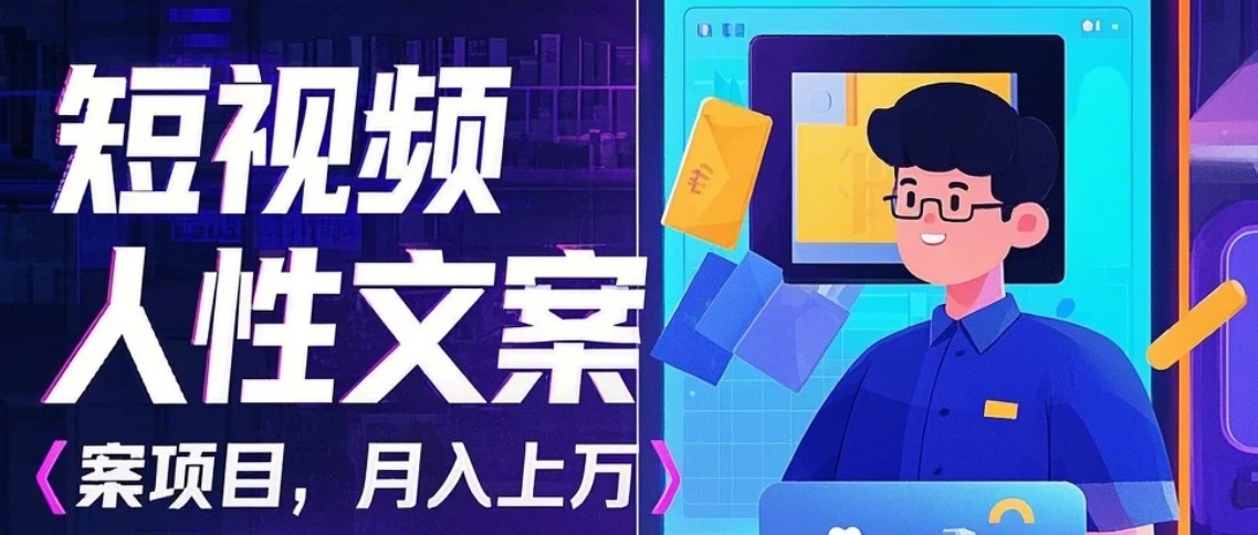 利用AI自动制作短视频人性文案项目:揭秘月入上万的精准流量变现秘籍-九才资源网