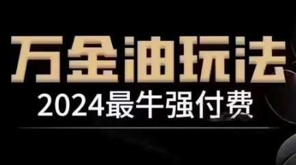 2024最牛强付费,万金油强付费玩法,干货满满,全程实操起飞(更新12月)-九才资源网
