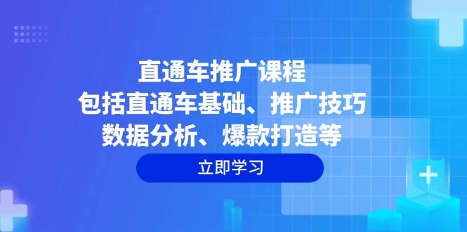 (14001期)直通车推广课程:包括直通车基础、推广技巧、数据分析、爆款打造等-九才资源网