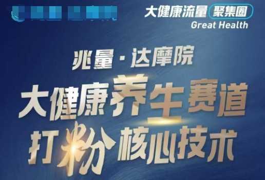 大健康打粉引流,大健康养生赛道暴利打粉新玩法-九才资源网