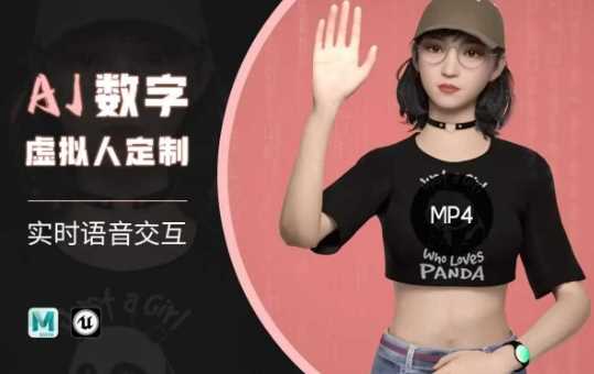 Ai数字人虚拟(智能体)实时语音交互特训营,自行定制超写实角色AI数字人交互技术-九才资源网