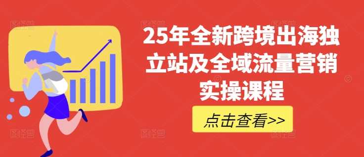25年全新跨境出海独立站及全域流量营销实操课程,跨境电商独立站TIKTOK全域营销普货特货玩法大全-九才资源网