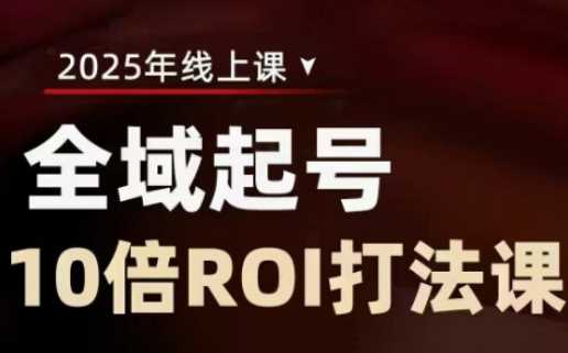 2025全域起号10倍ROI打法课,助你提升直播间的投资回报率-九才资源网