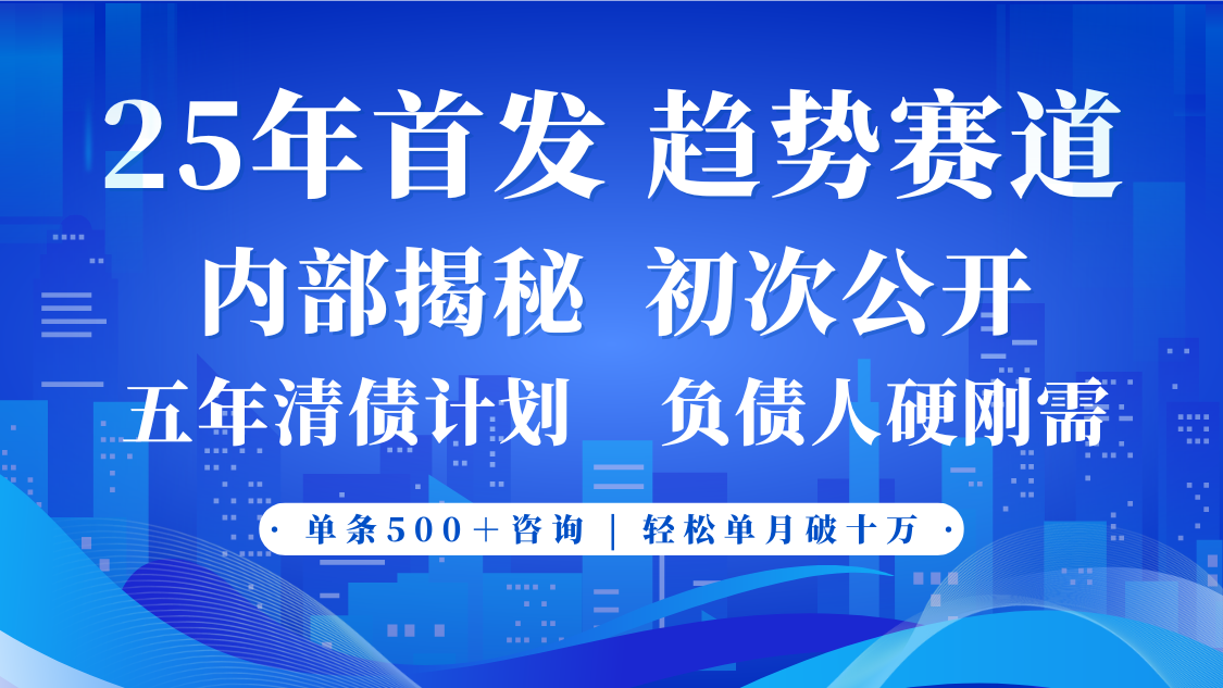 2025年首次公开,真正的事业型赛道,客咨不断,单月轻松破十-九才资源网