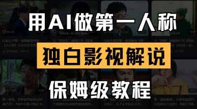 用AI做第一人称独白影视解说,手把手教学,保姆级教程-九才资源网