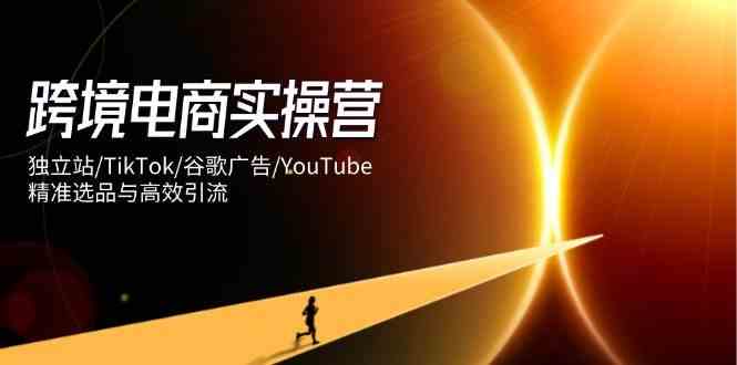 跨境电商实操营:独立站/TikTok/谷歌广告/YouTube,精准选品与高效引流-九才资源网