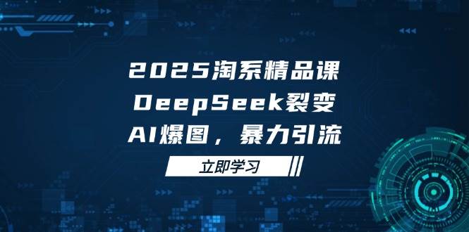 (14639期)2025 淘系精品课,DeepSeek 裂变,AI 爆图,暴力引流-九才资源网