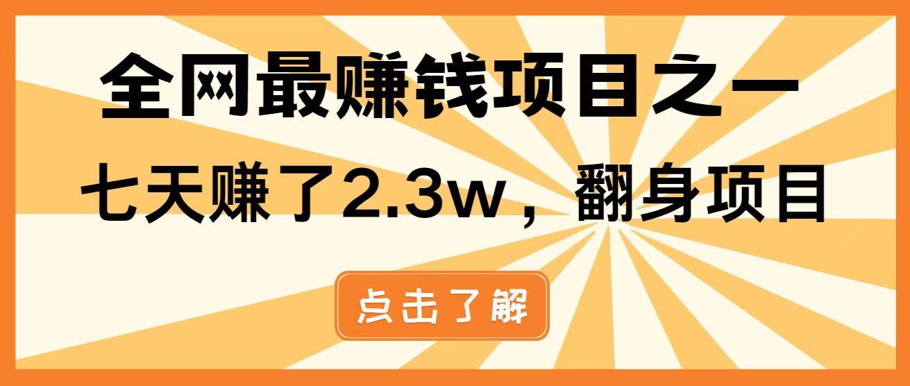 (14723期)暴利项目,每天被动收益1500+,长期管道收益!0成本自己做老板!-九才资源网