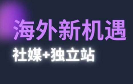 2025出海新机遇(社媒+独立站),海外新机遇,实现独立站的高效运营与出海-九才资源网