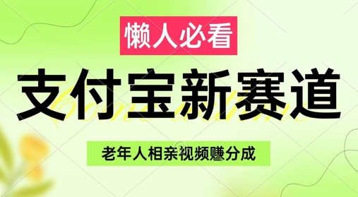 支付宝新赛道,利用老年人相亲视频,挣分成收益,轻松月入过W,操作简单-九才资源网