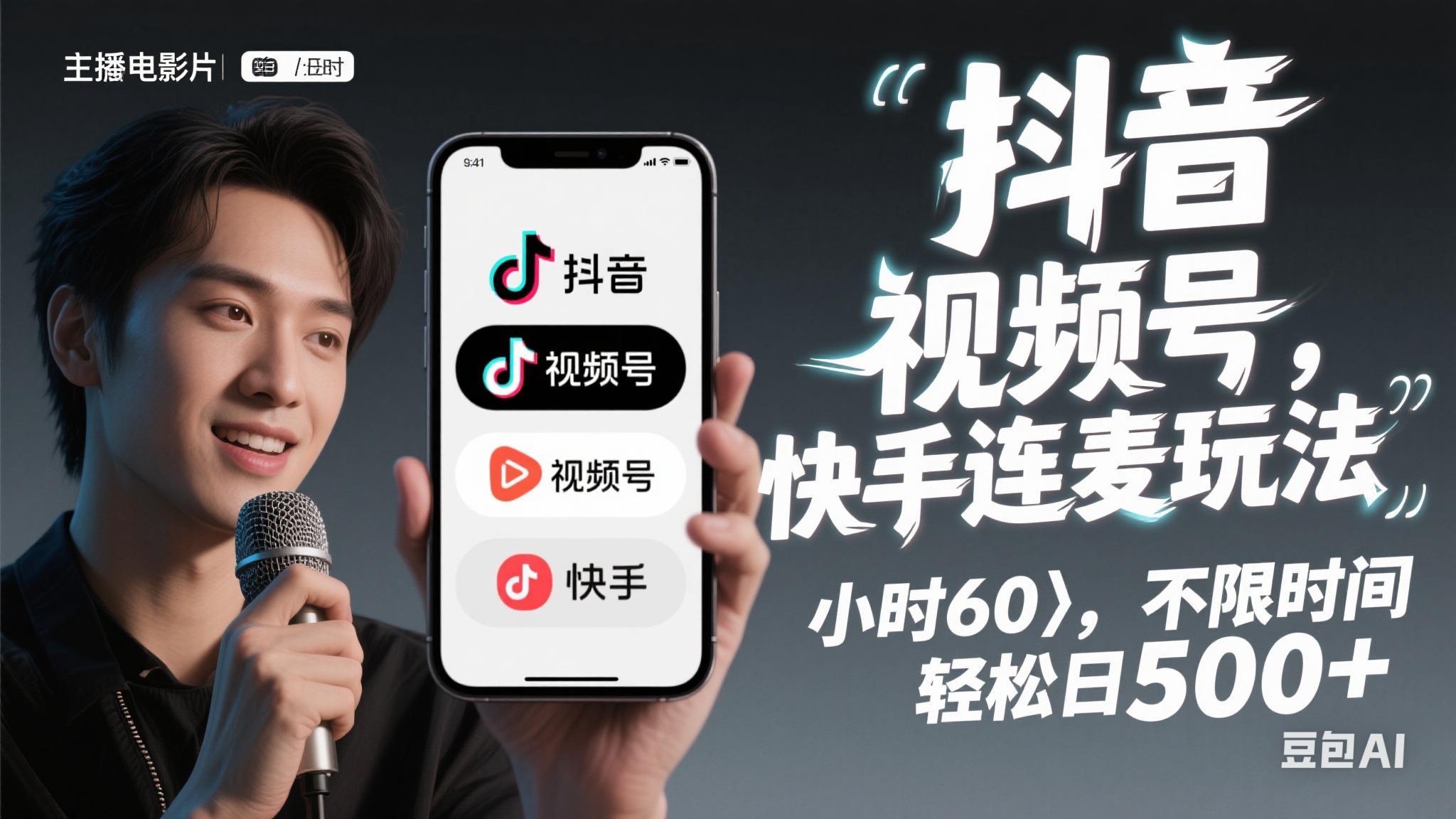 (14899期)抖音,快手,视频号无脑连麦玩法!快速入门,单日稳冲1000+-九才资源网