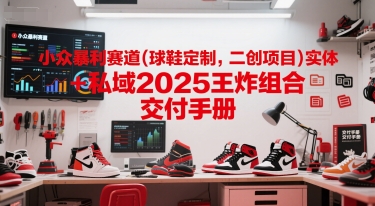 小众暴利赛道(球鞋定制,二创项目)实体+私域2025王炸组合 交付手册-九才资源网