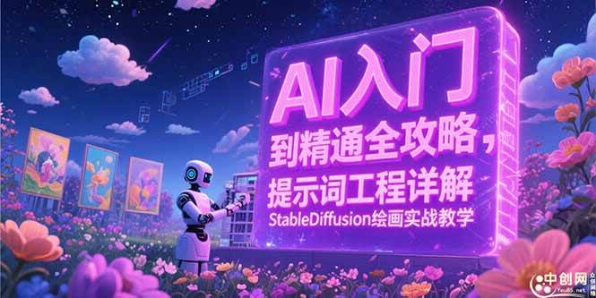 (15181期)AI入门到精通全攻略,提示词工程详解,StableDiffusion绘画实战教学-九才资源网