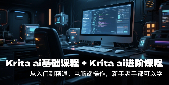 krita ai基础课程+Krita ai进阶课程,从入门到精通,电脑端操作,新手老手都可以学-九才资源网