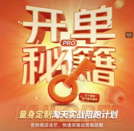 淘宝开单秘籍PRO,量身定制淘天实战陪跑计划,告别做店迷茫、快速突破运营瓶颈期(更新6月)-九才资源网