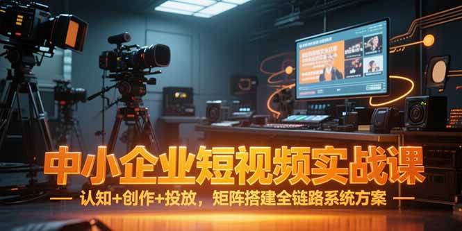 (15249期)中小企业短视频实战课,认知+创作+投放,矩阵搭建全链路系统方案-九才资源网