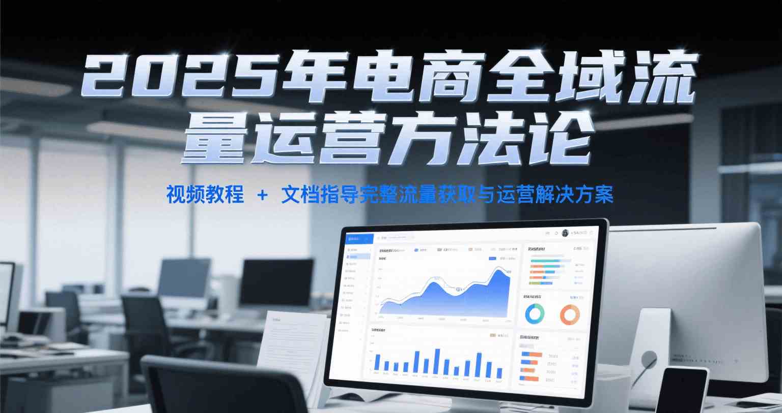 2025年电商全域流量运营方法论,视频教程+文档指导完整流量获取与运营解决方案-九才资源网