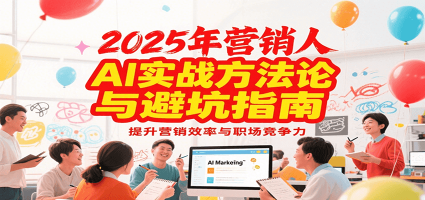 2025年营销实战方法论与避坑指南,利用AI提升营销效率与职场竞争力-九才资源网