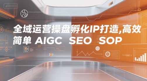 全域运营操盘孵化IP打造,高效 简单 AIGC SEO SOP-九才资源网