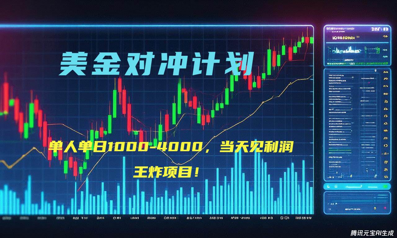(15333期)2025年最暴力项目“美金先登计划”最新最强对冲战法,每日实际收益1K-4K-九才资源网