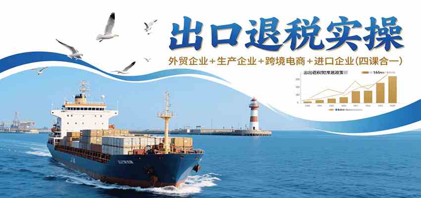 出口退税实操-外贸企业+生产企业+跨境电商+进口企业(四课合一)-九才资源网