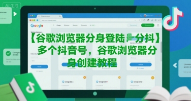 谷歌浏览器分身登陆多个抖音号,谷歌浏览器分身创建教程-九才资源网