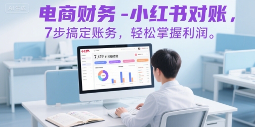 电商财务-小红书对账,7步搞定账务,轻松掌握利润-九才资源网