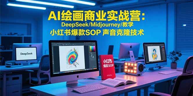 (15460期)AI绘画商业实战营:DeepSeek/Midjourney/教学 小红书爆款SOP 声音克隆技术-九才资源网