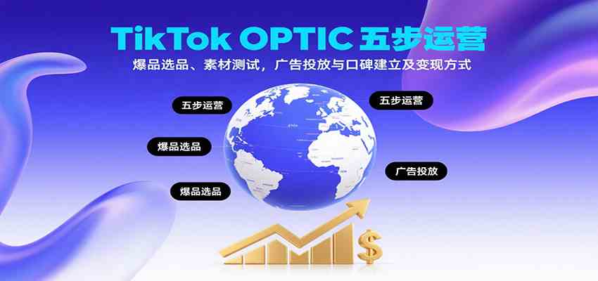 TikTok OPTIC五步运营,爆品选品、素材测试,广告投放与口碑建立及变现方式-九才资源网
