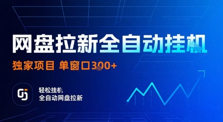 网盘拉新全自动挂G,独家项目,全自动运行完成拉新做任务,单窗口3张+【揭秘】-九才资源网