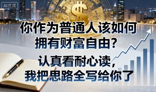 付费文章:你作为普通人该如何拥有财富自由?认真看耐心读,我把思路全写给你了-九才资源网
