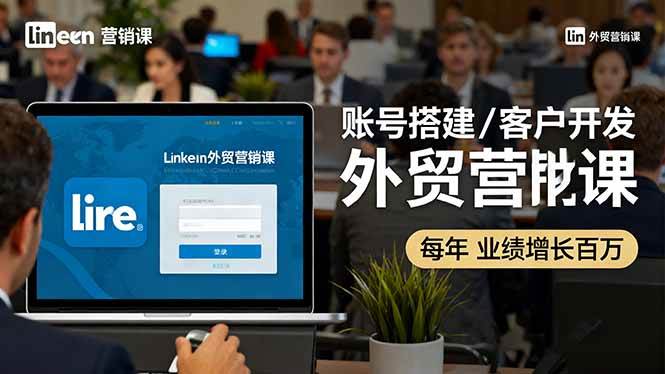 (16261期)LinkedIn外贸营销课:账号搭建/客户开发/成交转化,年业绩增长百万+-九才资源网