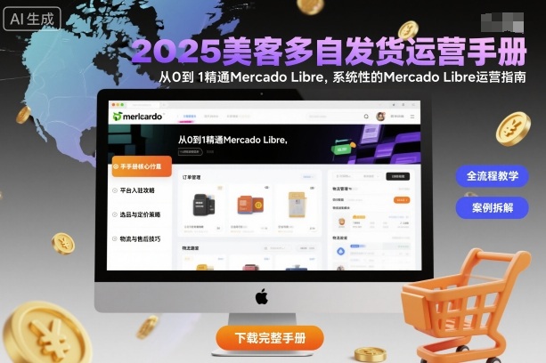 2025美客多自发货运营手册:从0到1精通Mercado Libre,系统性的Mercado Libre运营指南-九才资源网
