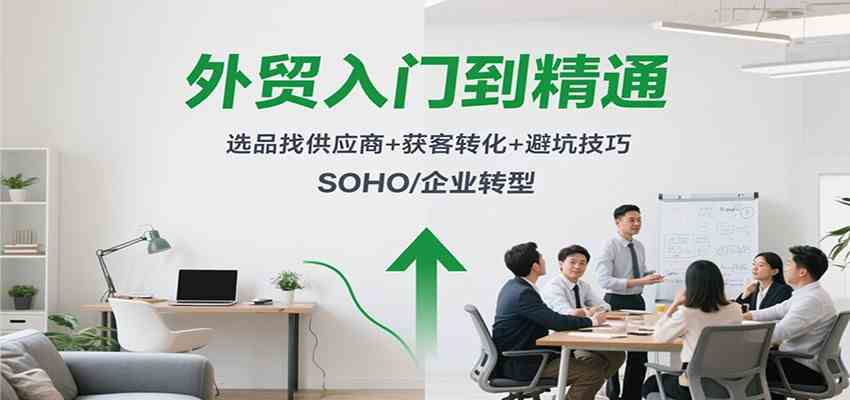 外贸入门到精通,选品找供应商+获客转化+避坑技巧,SOHO/企业转型-九才资源网