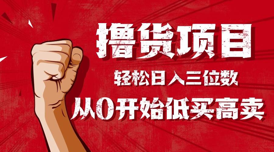 (16315期)手把手教你撸货,从0开始低买高卖,小白轻松实现日入三位数!!!-九才资源网