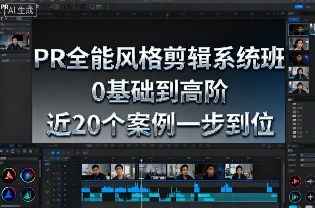 PR全能风格剪辑系统班,0基础到高阶,近20个案例一步到位-九才资源网