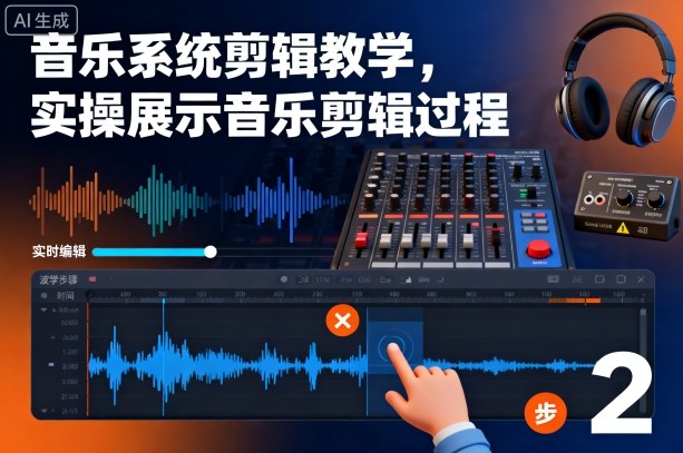 音乐系统剪辑教学,实操展示音乐剪辑过程-九才资源网