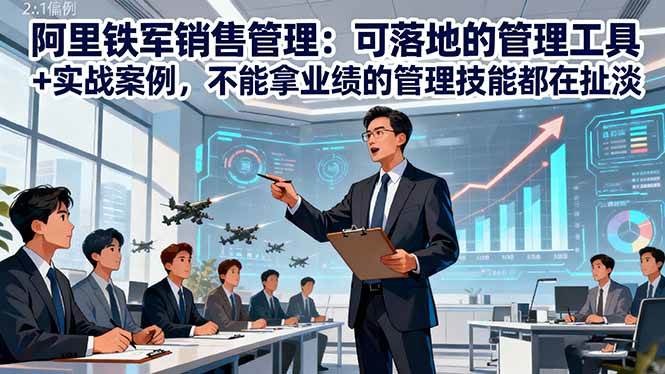 (16436期)阿里铁军销售管理:可落地的管理工具+实战案例,不能拿业绩的管理都在扯淡-九才资源网